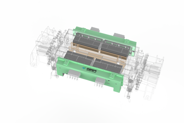 Elektromagnetischer Multimode-Formrührer (MM-EMS) für Brammen zum Stranggießen von Stahl