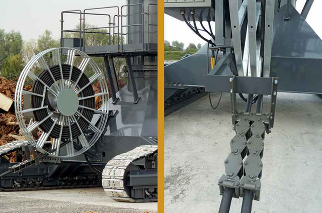 Elektrische Kabelrolle für Schrotthandhabung 