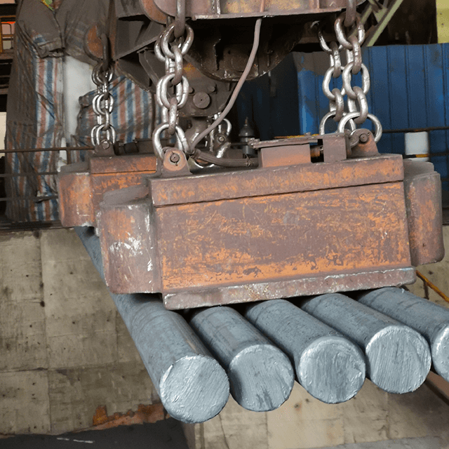 Erfahrene China Hersteller Lasthebemagnete MW22 für Stahlrohre, Barren